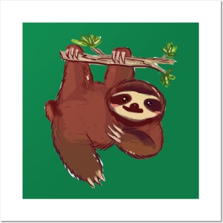 Adorable Sloth Posters and Art